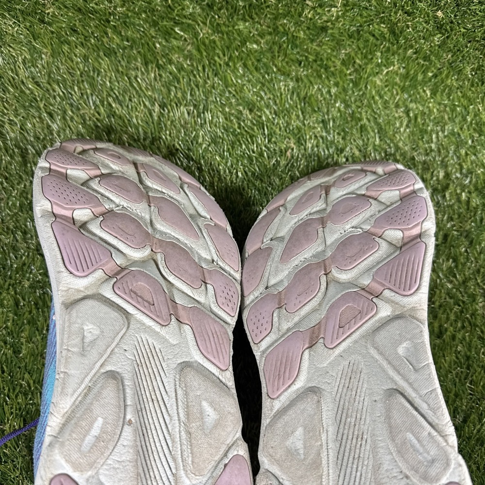 HOKA Clifton 9 Running Shoes Womens Size 8.5 Teal Purple Cushioned No Insoles - Picture 10 of 11